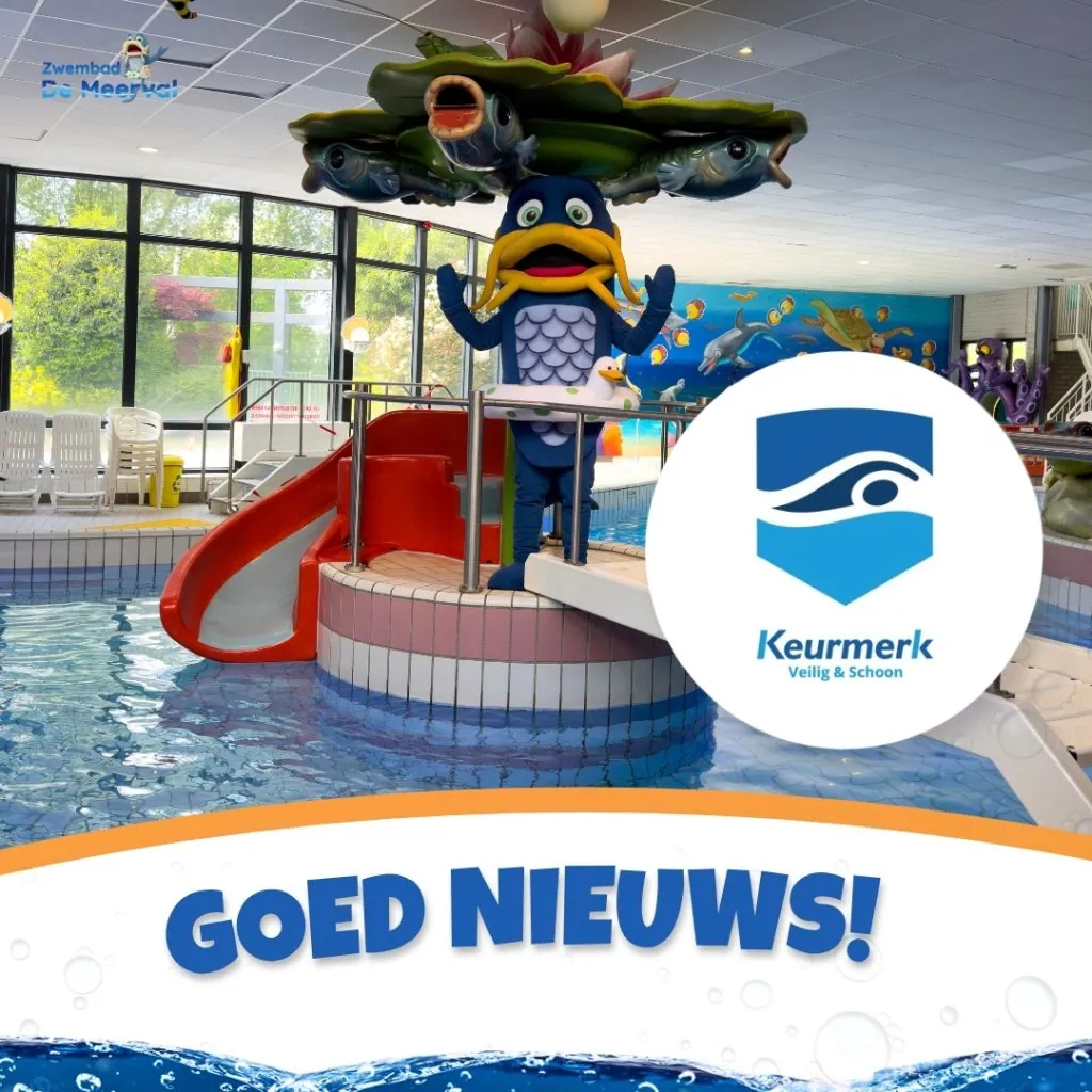 Keurmerk Veilig & Schoon verlengd voor Zwembad De Meerval
