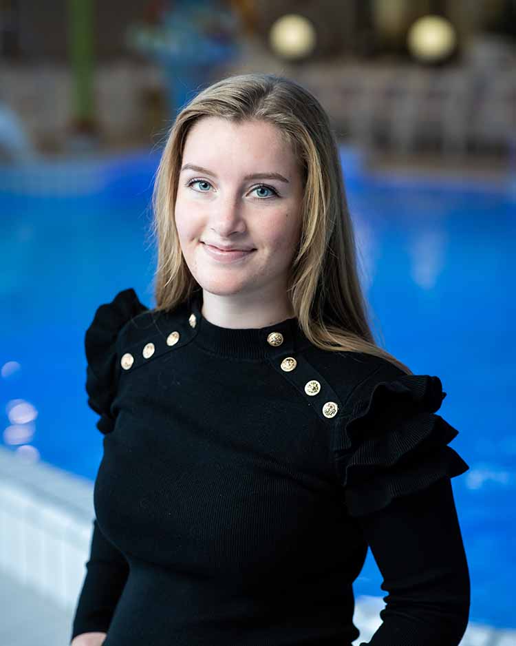 Sophie, Eerstverantwoordelijke bij Zwembad De Meerval