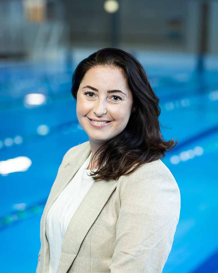 Eva, Productmanager bij Zwembad De Meerval