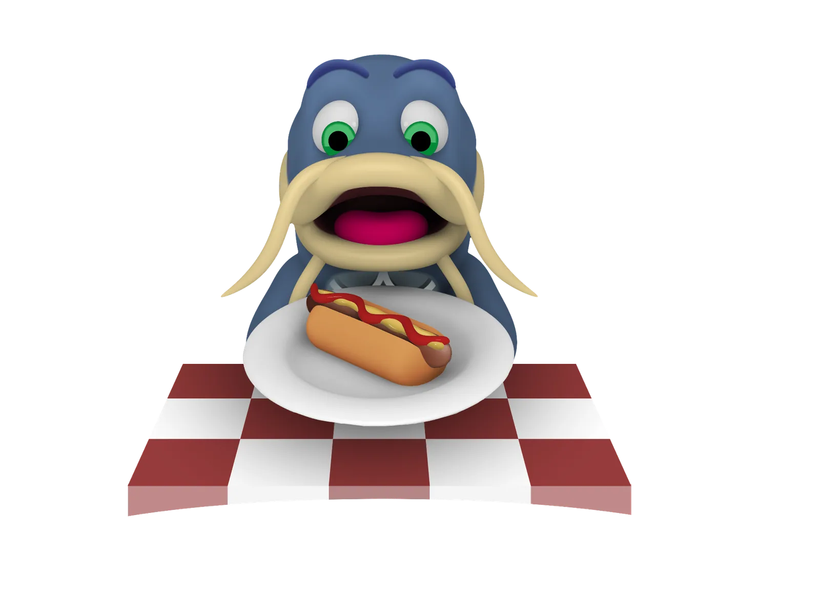 Vinnie de meerval met tastdraden