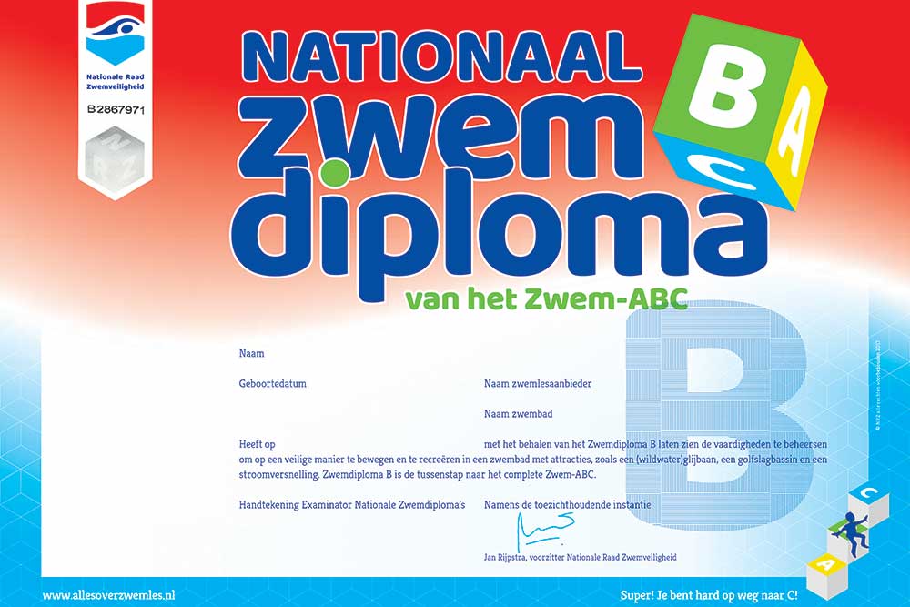 Nationaal Zwemdiploma B